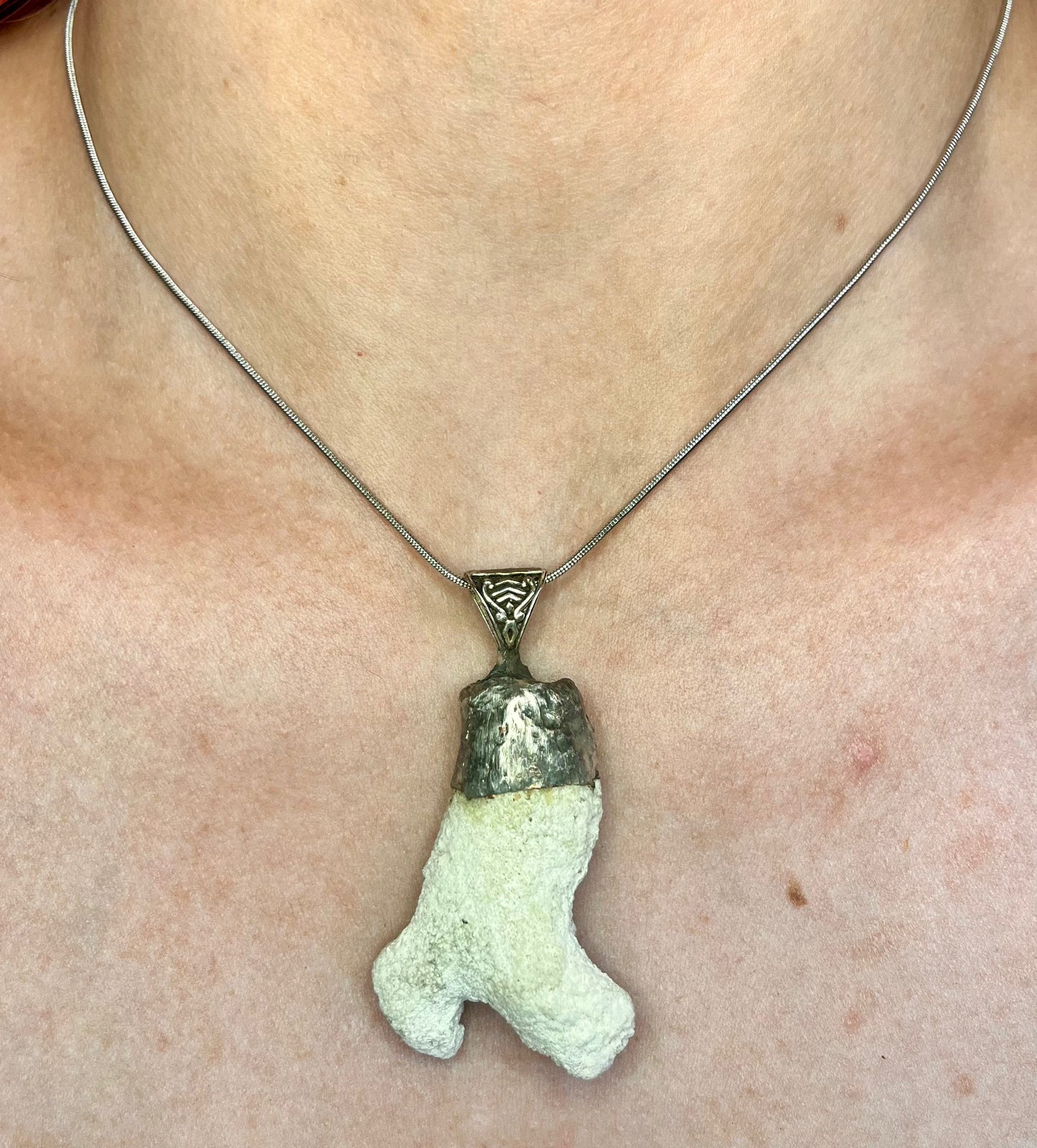 Fossilized Coral Pendant