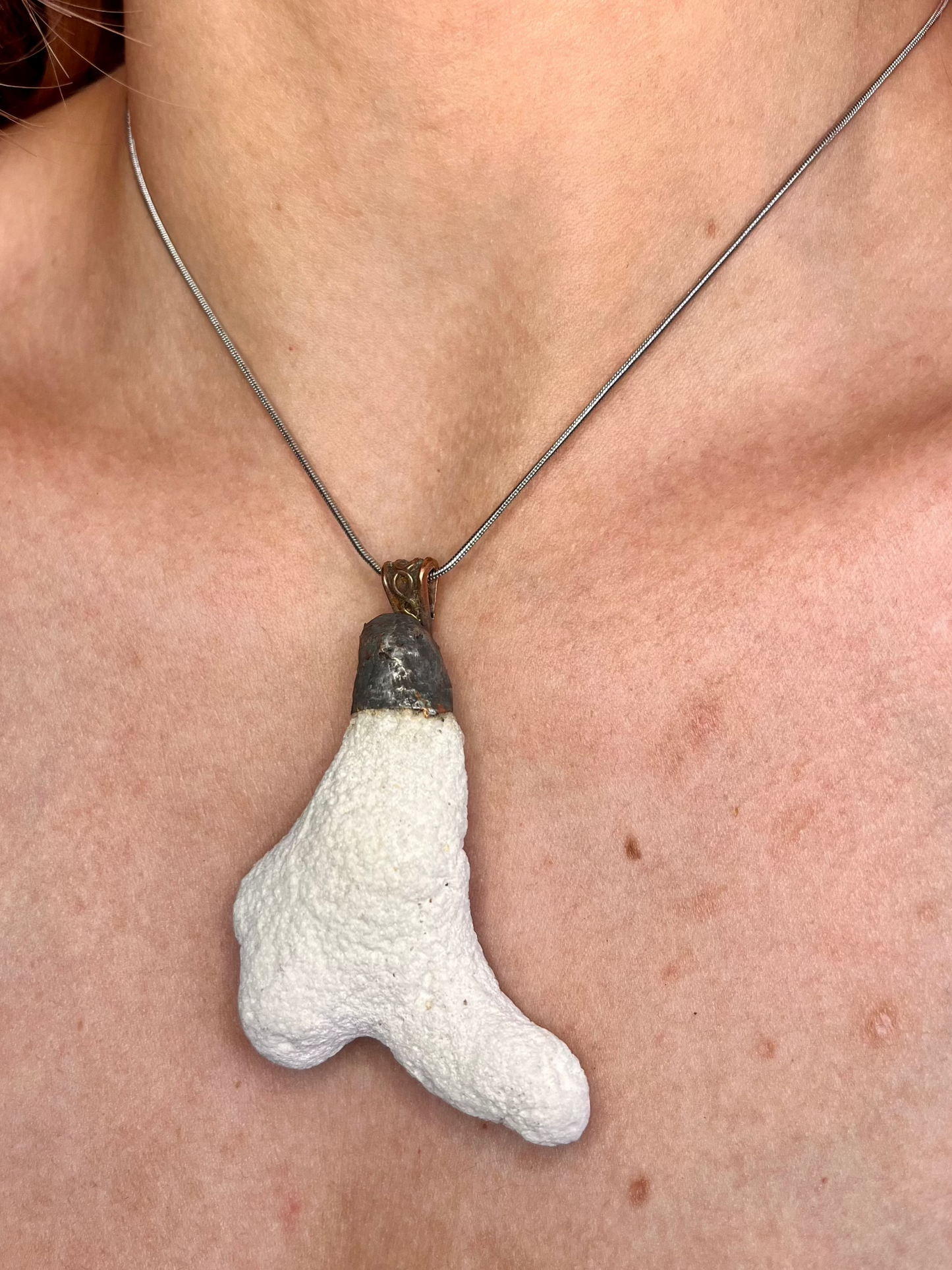 Fossilized Coral Pendant