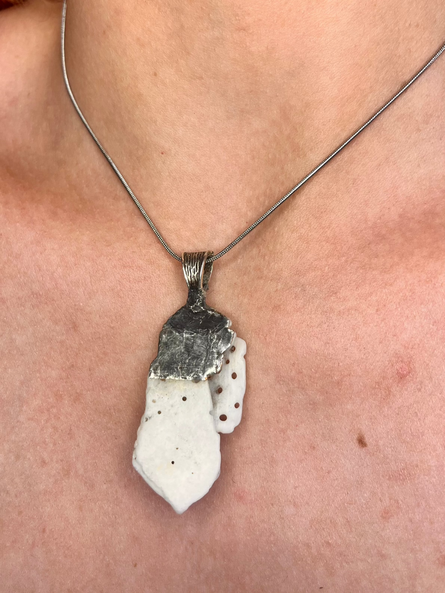 Fossilized Coral Pendant