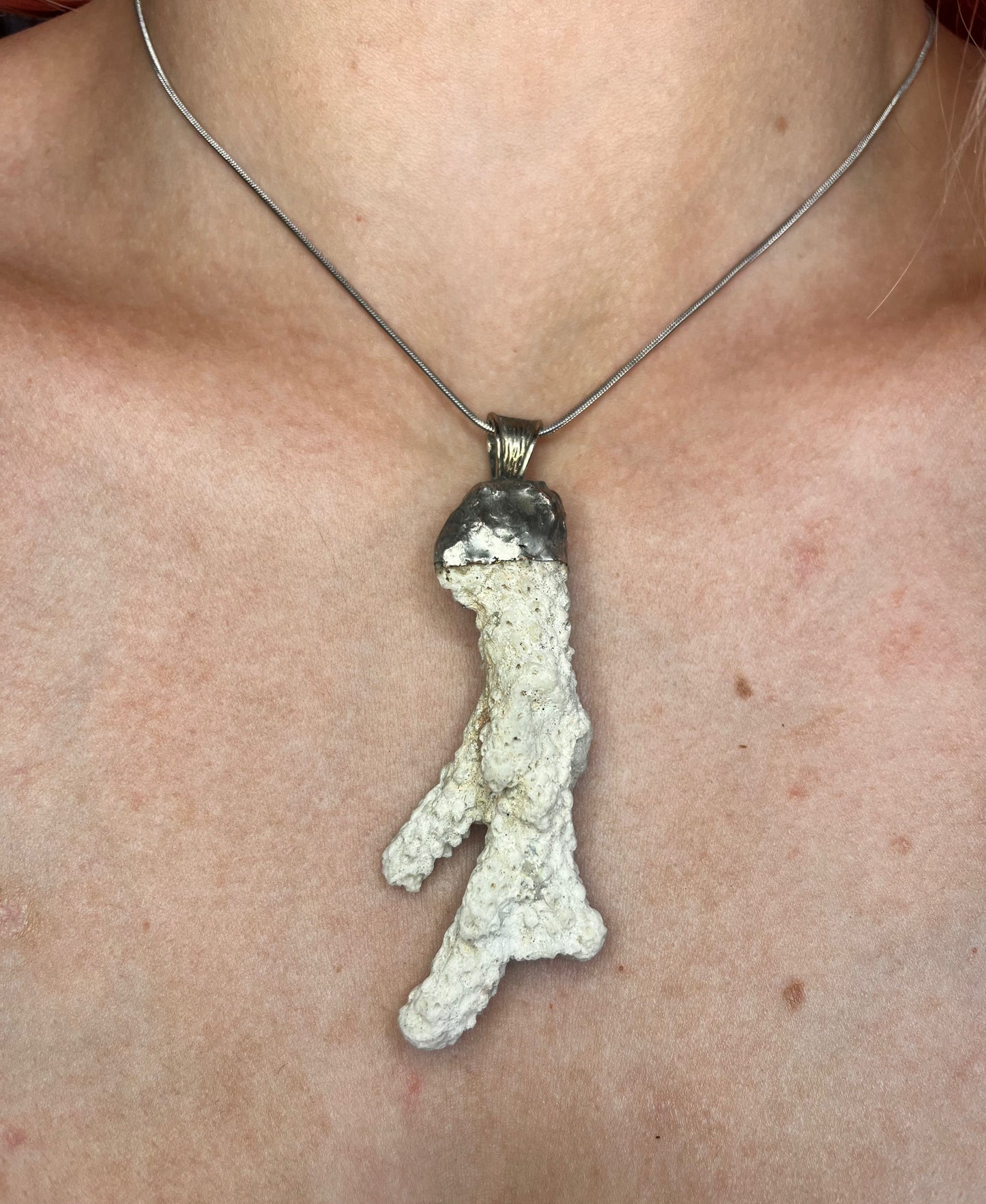 Fossilized Coral Pendant